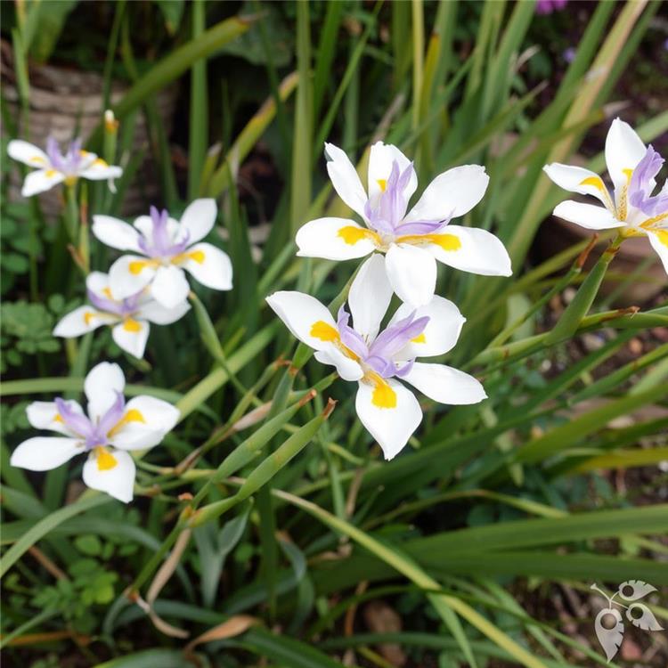 Iris African White 10"
